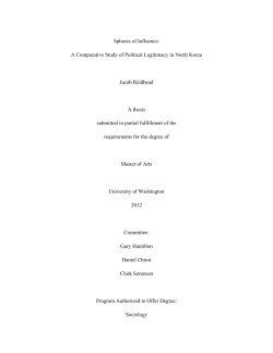 Spheres of Influence: A Comparative Study of Political Legitimacy in