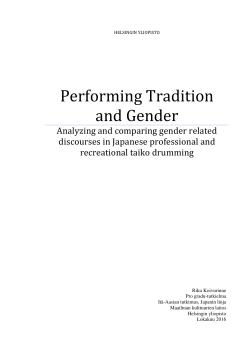 Performing Tradition and Gender - Helda