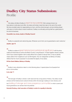 Dudley City Status Submission: Profile