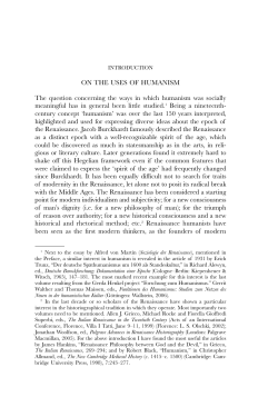 on the uses of humanism the question concerning the ways in which