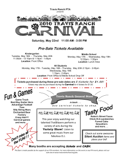 Pre-Sale Tickets Available