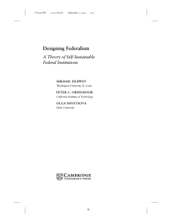 Designing Federalism - Assets