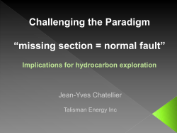 Missing Section / Normal Fault