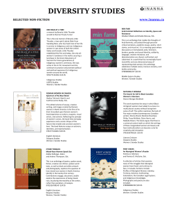 the Diversity Studies Flyer