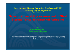 Seismic Vulnerability Assessment of Steel Storage Tanks in Iranian