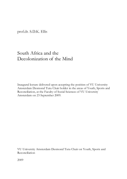 South Africa and the Decolonization of the Mind