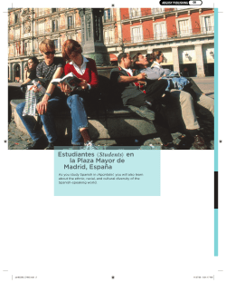 Estudiantes (Students)s en la Plaza Mayor de Madrid, Espa&ntilde;a