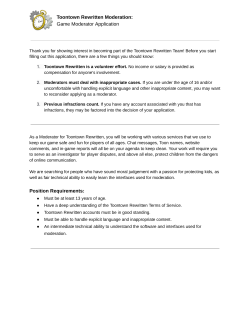 Toontown Rewritten Moderation: Game Moderator Application