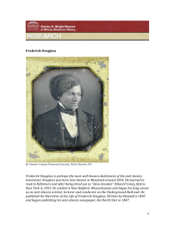 Frederick Douglass - The Struggle Against Slavery