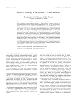 Bayesian Analogy With Relational Transformations