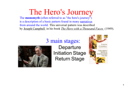 The Hero`s Journey Class Notes