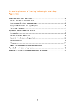 Societal Implications Appendices