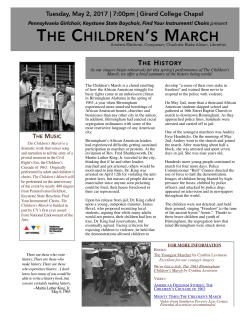THE CHILDREN`S MARCH