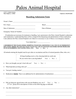 Boarding Admission Form