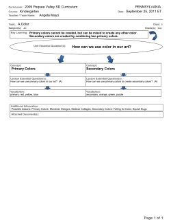 How can we use color in our art?