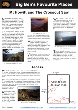 Mt Howitt and the Crosscut Saw