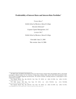 Predictability of Interest Rates and Interest-Rate
