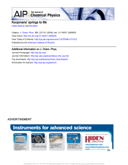 Koopmans` springs to life