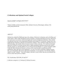 Civilizations and Optimal Social Collapse