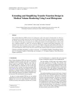 Extending and Simplifying Transfer Function Design in Medical