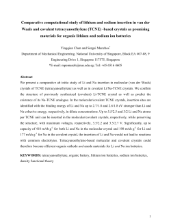 Comparative computational study of lithium and