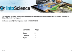 Higher Contents Page