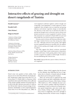 Interactive effects of grazing and drought on desert