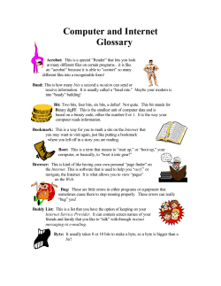 Computer and Internet Glossary
