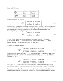 Homework 4 Solution: Age Latitude Longitude 0 Ma 90 0 15 Ma