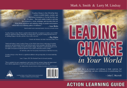 LEADING CHANGE in Your World - Indiana Wesleyan University