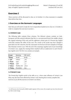 Exercises I - Studentportalen