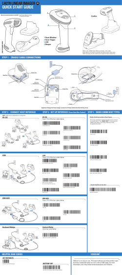 quick start guide li4278 linear imager - JUTA