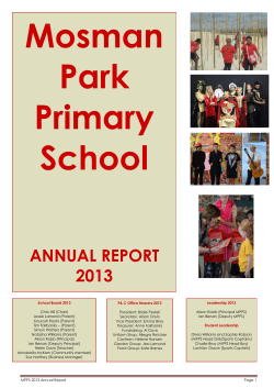 school profile - Mosman Park Primary School
