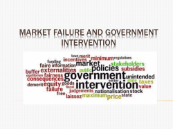 market failure and government intervention