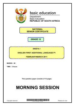 English FAL P1 Feb-March 2011