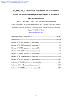 Fe2(SO4)3&bull;xH2O on silica: an efficient and low