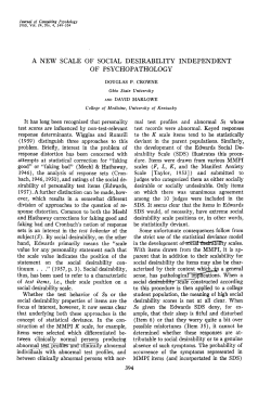 a new scale of social desirability independent of psychopathology