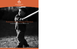 Pediatric neurosurgery brochure