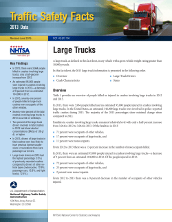Large Trucks - CrashStats