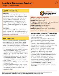 Louisiana Connections Academy 2014