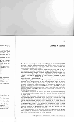 Animals in Disarray - Digital Commons @ Butler University