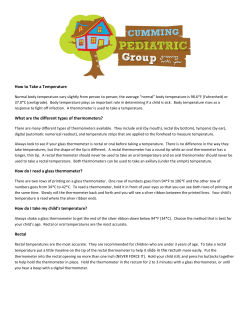 How to Take a Temperature What are the different types of