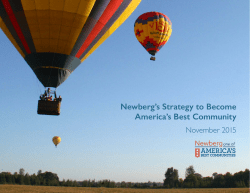 Newberg`s Strategy to Become America`s Best Community