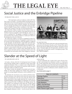 Social Justice and the Enbridge Pipeline Slander at the Speed of Light