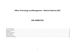 Semester: 3 - Unesco-Nigeria TVE Project
