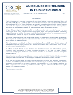 Guidelines on Religion in Public Schools