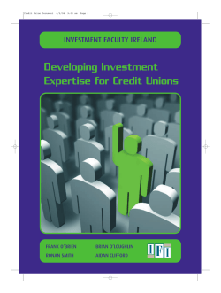 Developing Investment Expertise for Credit Unions