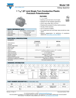 Model 128 1 1/16" (27 mm) Single Turn Conductive Plastic Precision