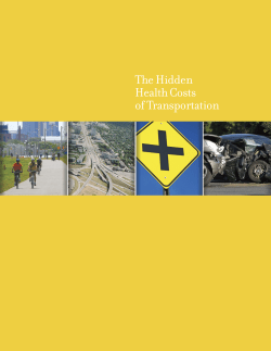 The Hidden Health Costs of Transportation