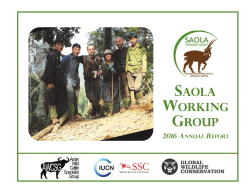 The Saola Working Group